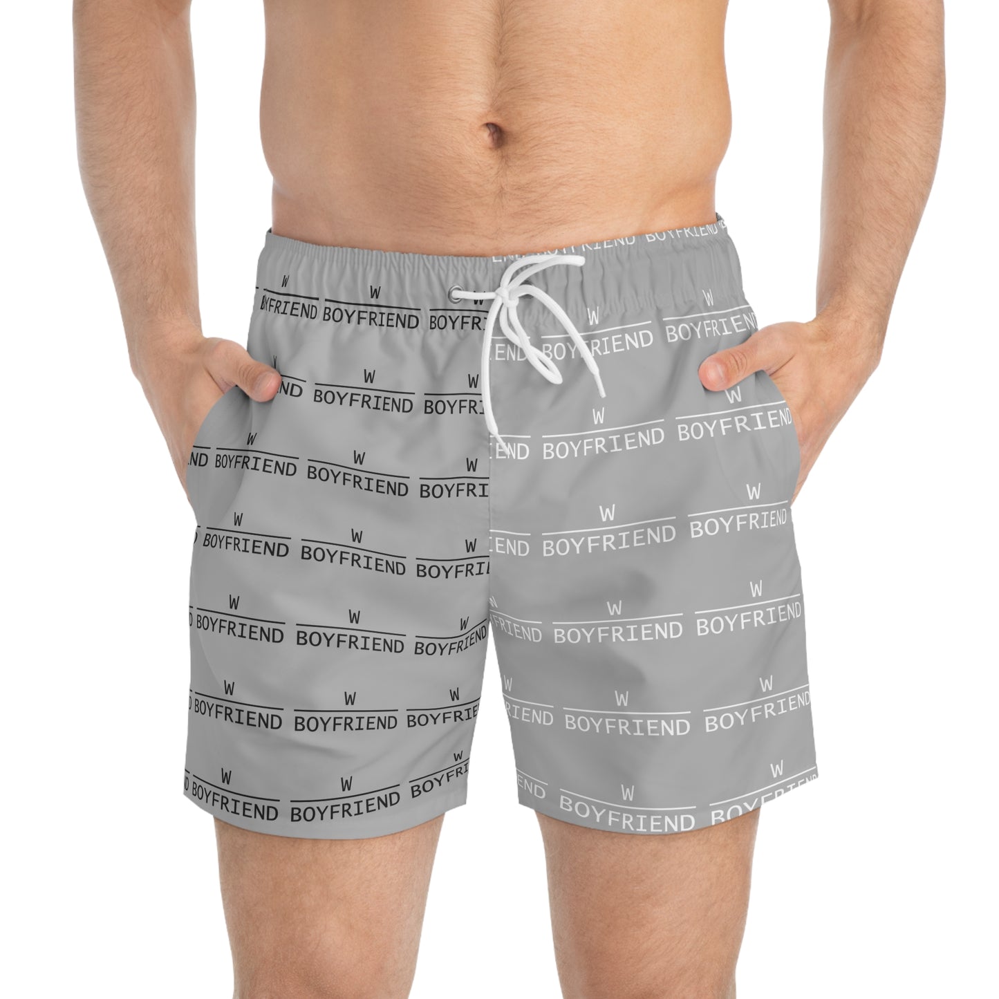 W Boyfriend Swim Trunks