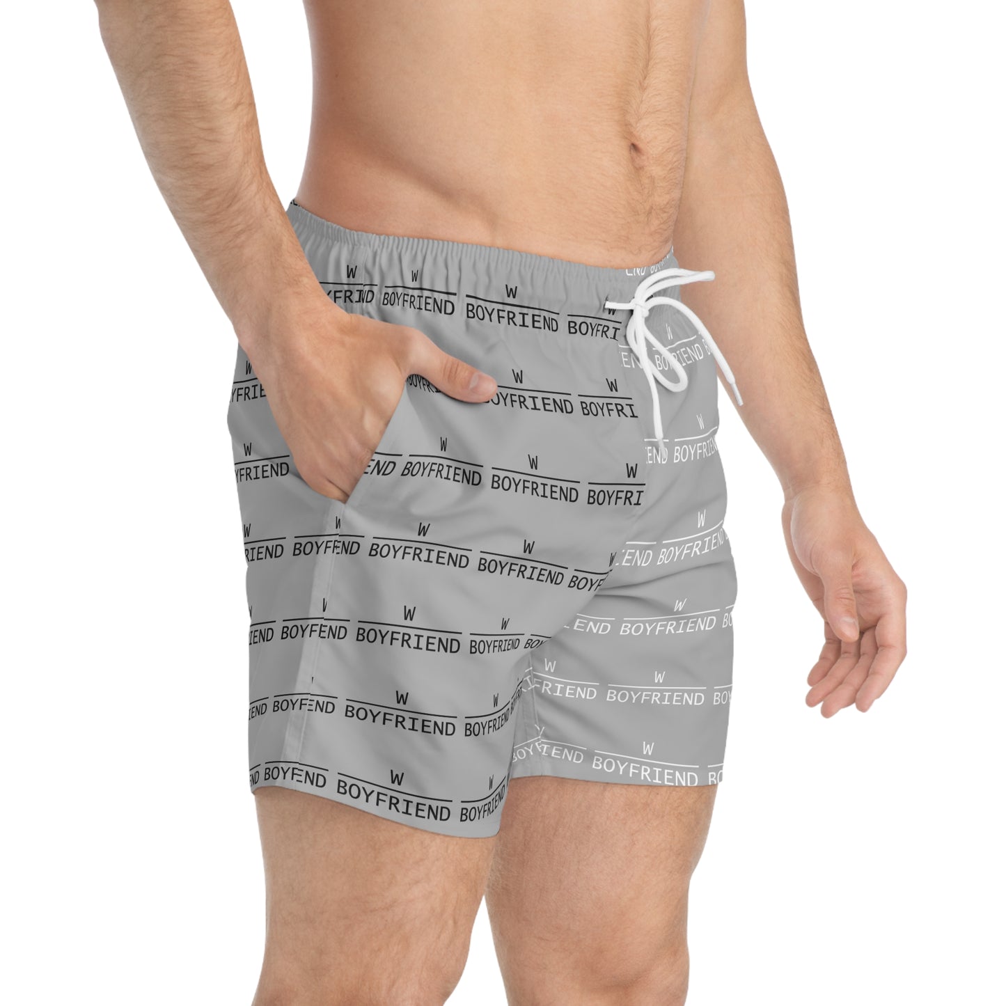W Boyfriend Swim Trunks
